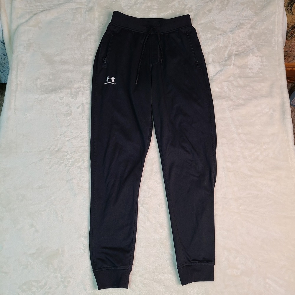 Under Armour Sportstyle Loose Jogger Sweat Pants Small Black Pants Run Workout